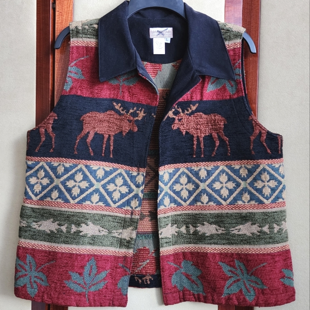 Coldwater Creek Moose Vest L